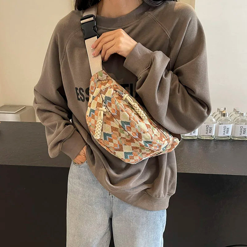 sac banane en tissu vintage Siloé