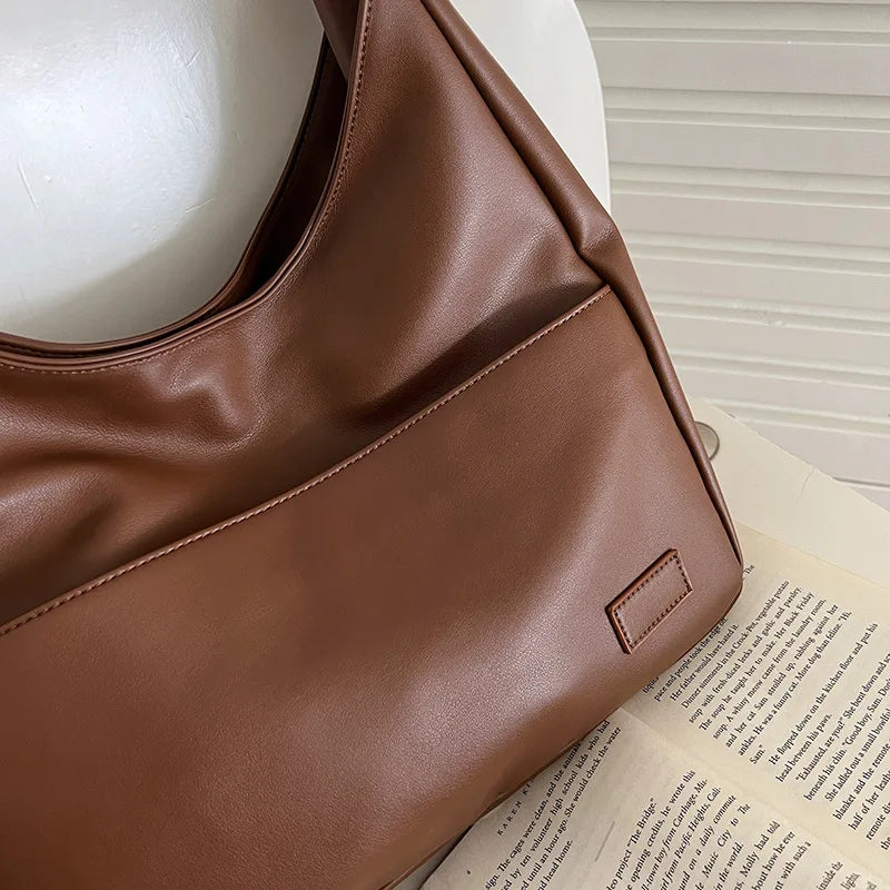 trendy smooth leather school bag - Lua