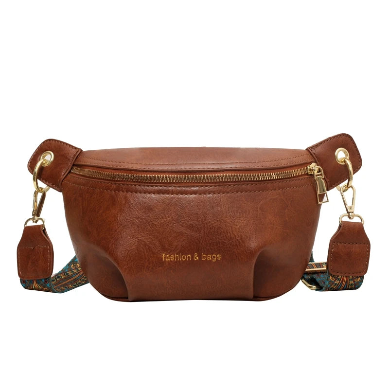 sac banane en cuir végétal chic - Rose
