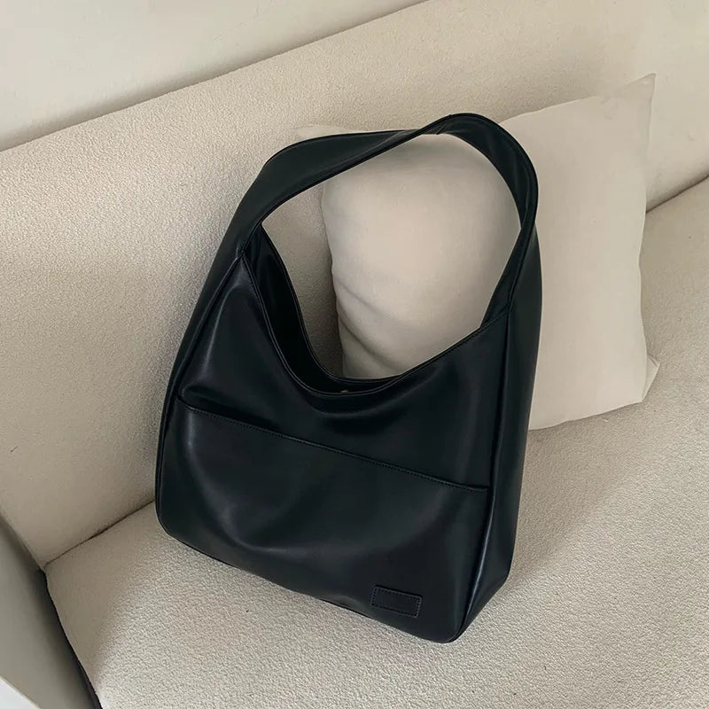 trendy smooth leather school bag - Lua