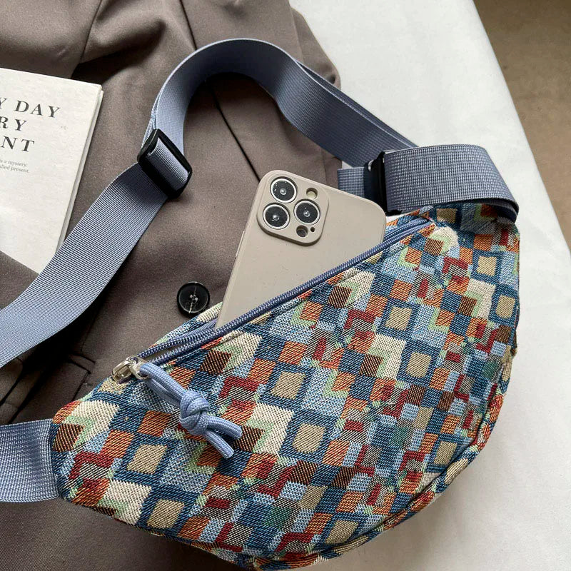 sac banane en tissu vintage Siloé
