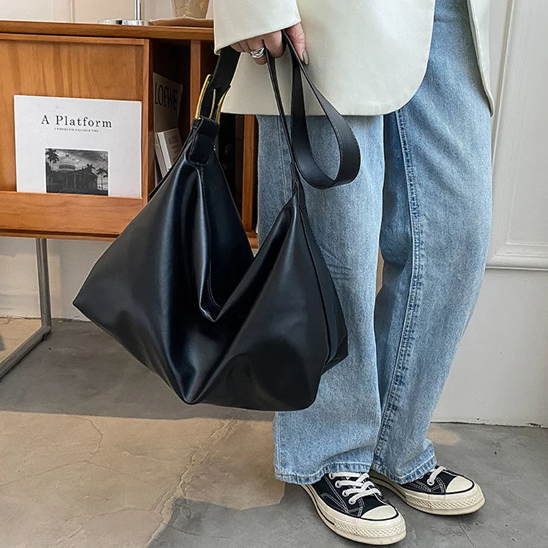 smooth and supple leather tote bag - Auréa