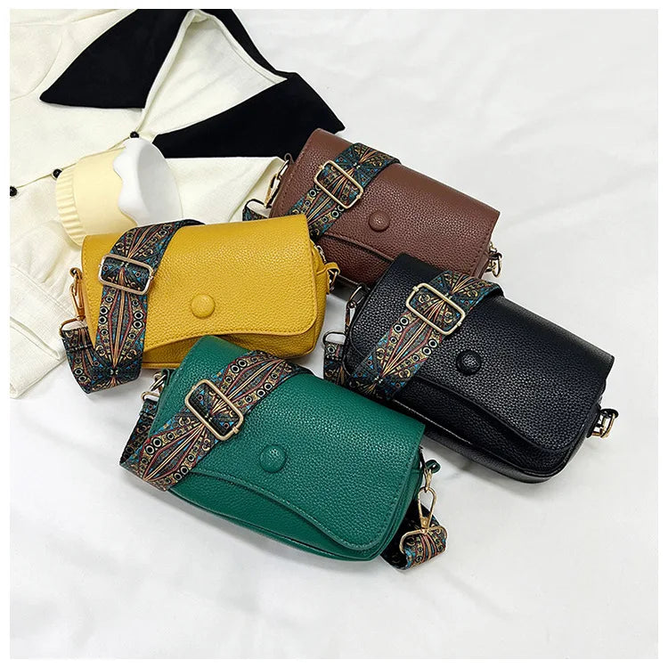 petit sac en bandoulière en cuir végétal Alix