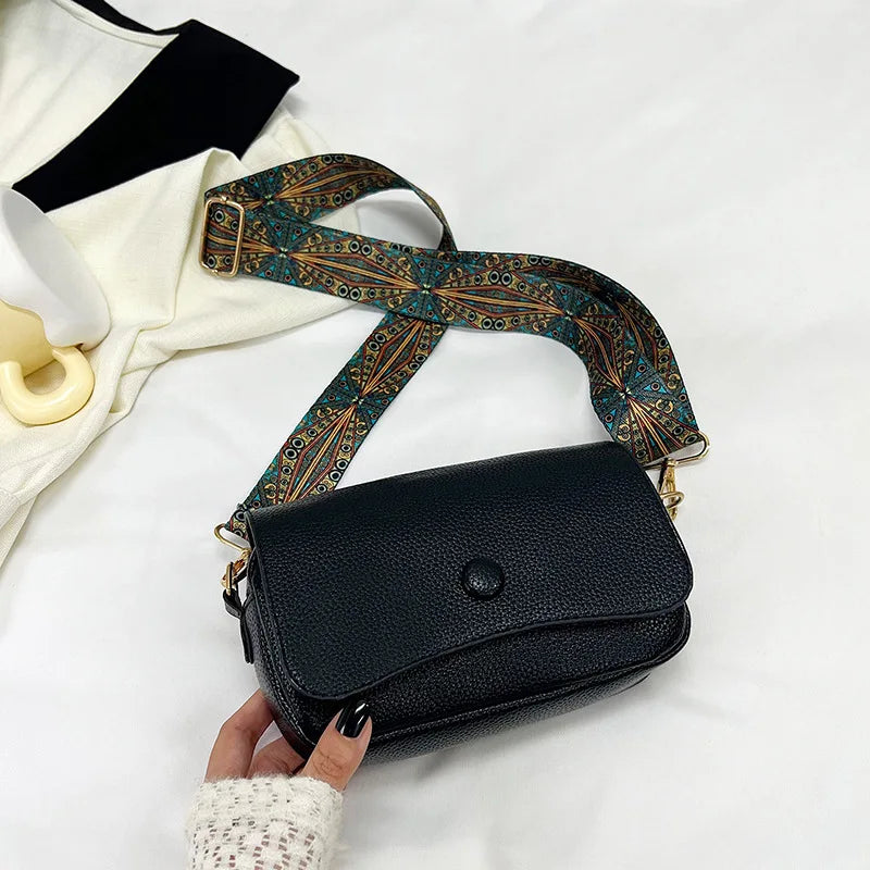 petit sac en bandoulière en cuir végétal Alix