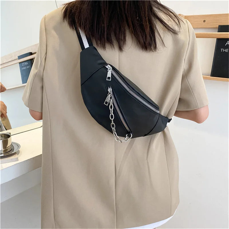 sac banane femme cuir Jade