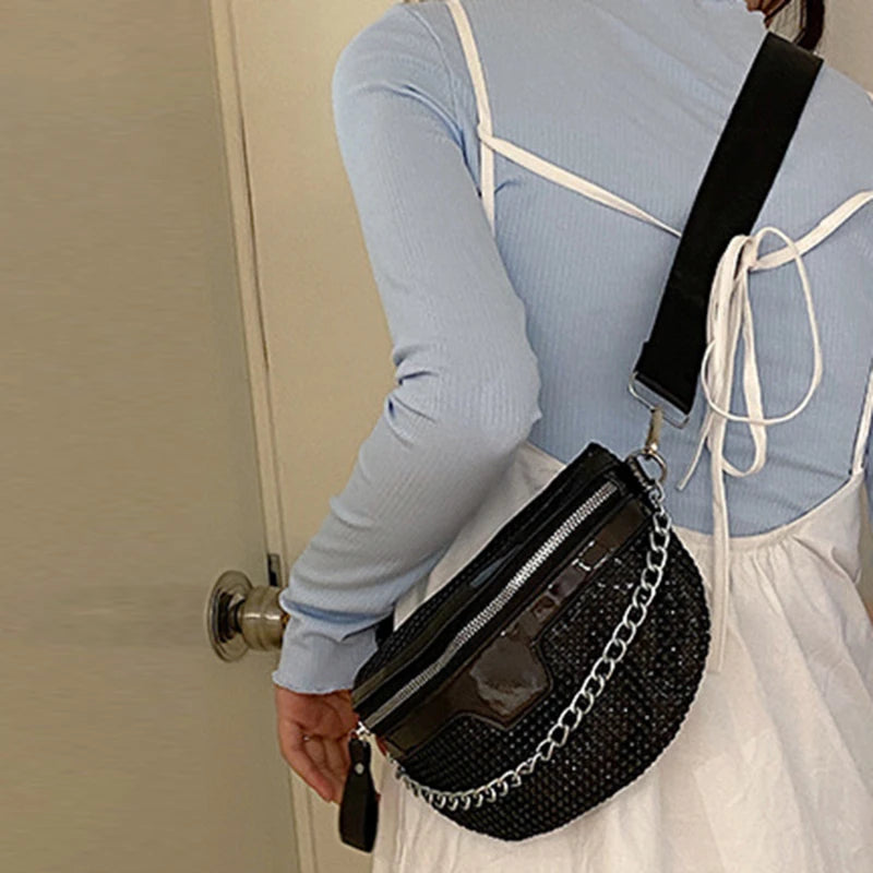 black Valentine fanny pack