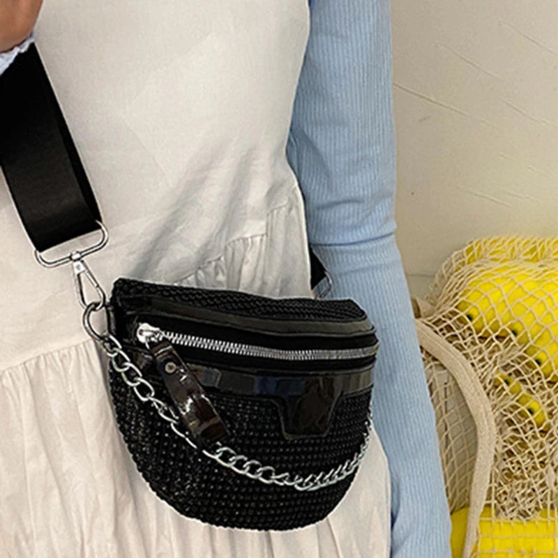 black Valentine fanny pack