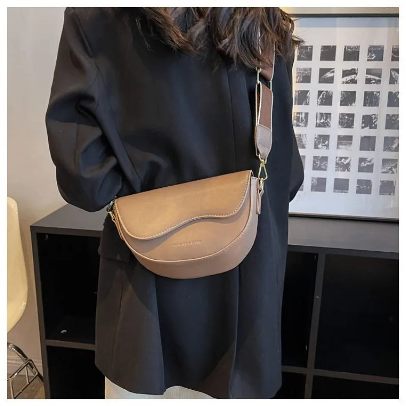 Claire half-moon shoulder bag