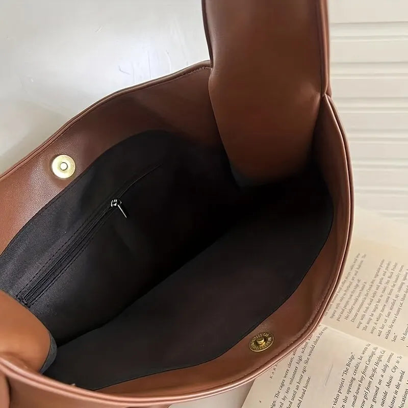 trendy smooth leather school bag - Lua