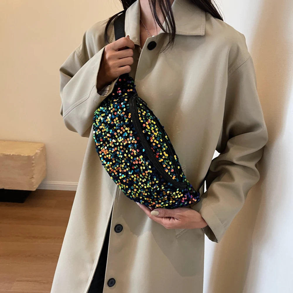 large sequined Amélie fanny pack