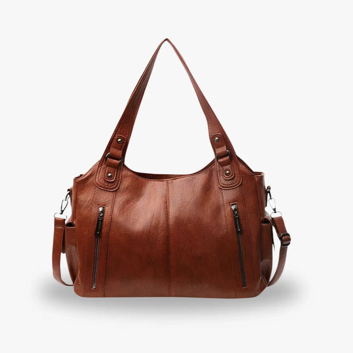 sac à main de cours en bandoulière, fermeture zip - Aliona