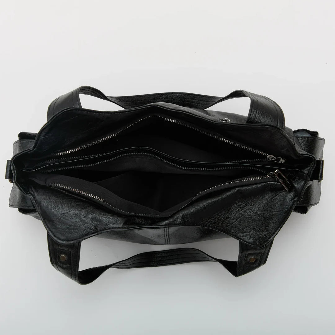 sac à main de cours en bandoulière, fermeture zip - Aliona