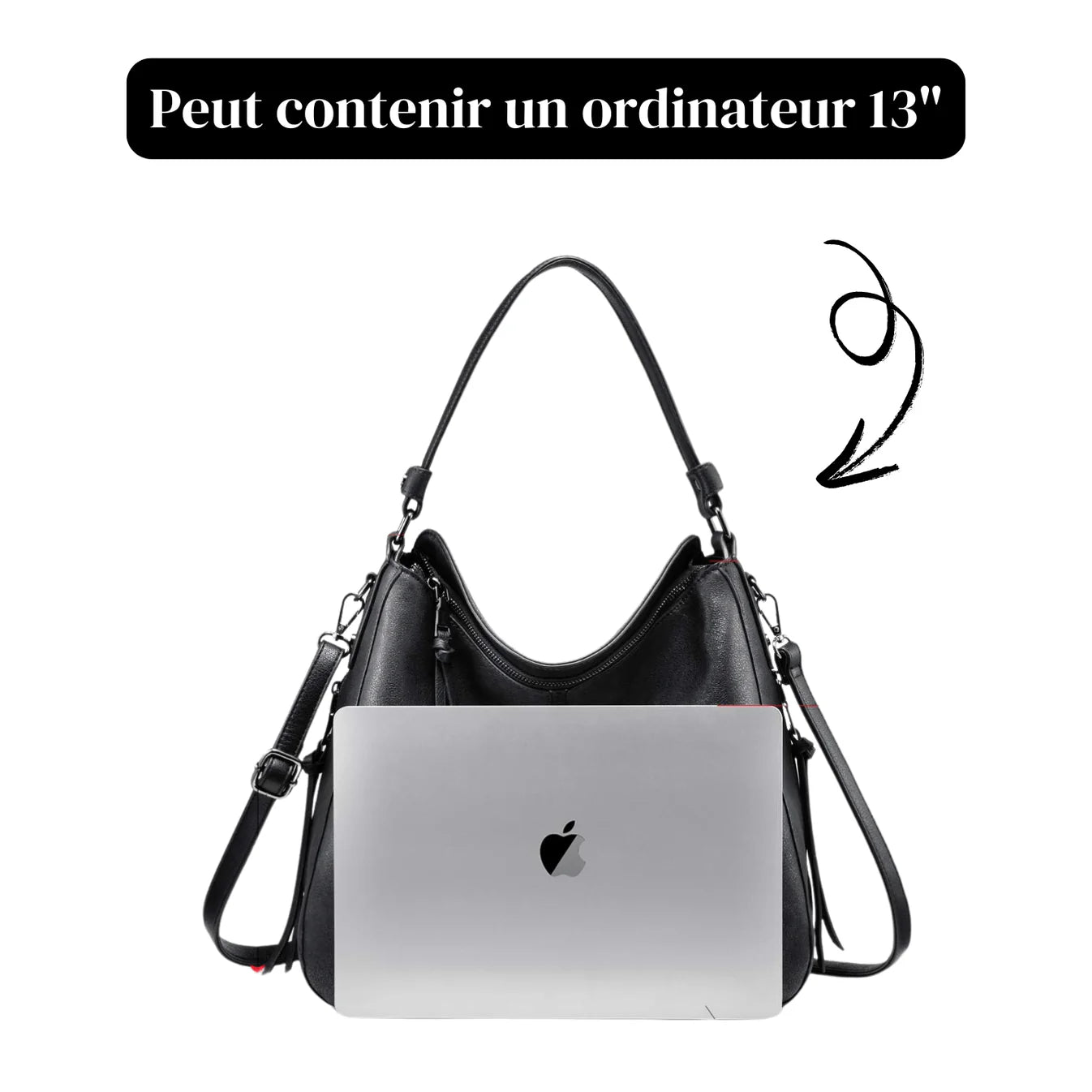 vintage leather effect handbag - Ariella