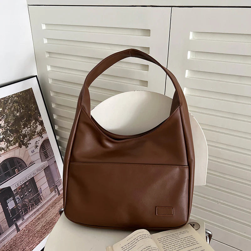 trendy smooth leather school bag - Lua