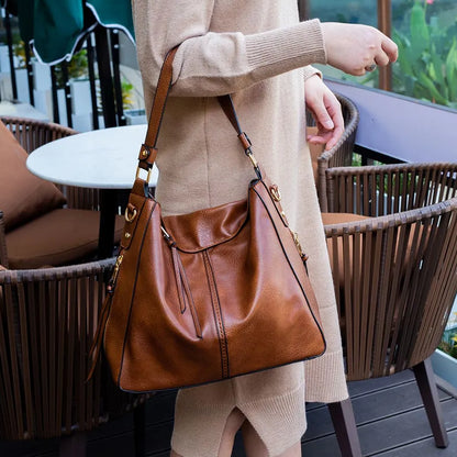 Sac à main effet cuir vintage - Ariella