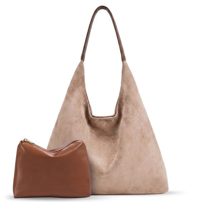 sac fourre-tout chic en suédine - Maëly