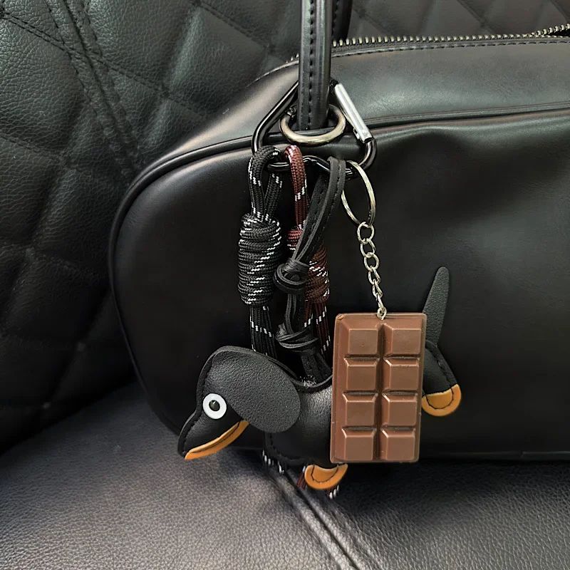 Porte-clés Sac Teckel en Cuir