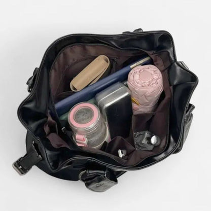 Sac à main de cours effet rétro souple et lisse - Rachel