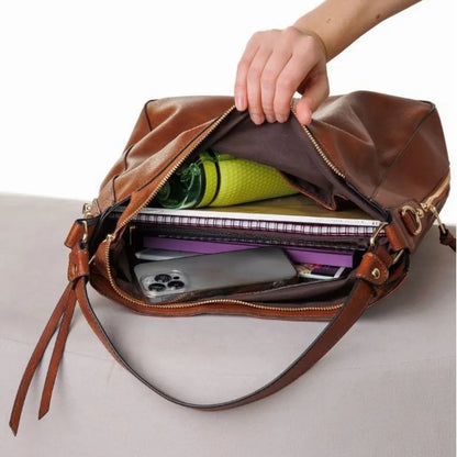 Sac à main effet cuir vintage - Ariella