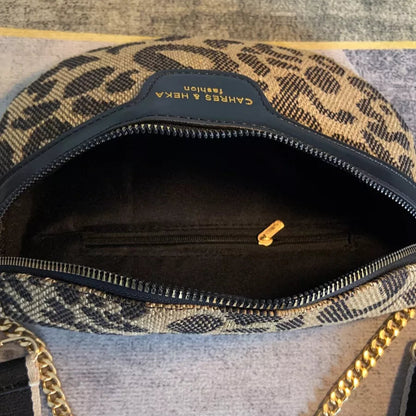 sac banane léopard à bandoulière Justine