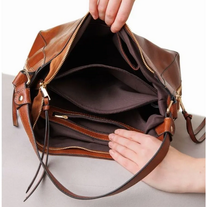 Sac à main effet cuir vintage - Ariella