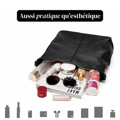 vintage leather effect handbag - Ariella