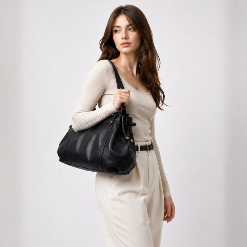 Sac à main en Cuir Tendance, Large - Victoria