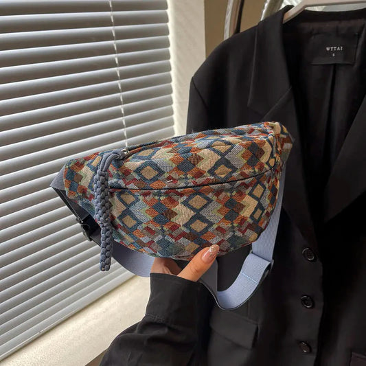 sac banane en tissu vintage Siloé