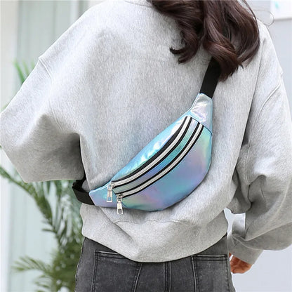 sac banane style holographique Sandrine