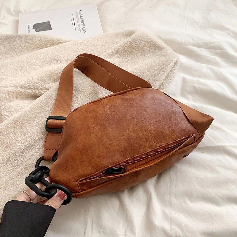 grand sac banane cuir Sophia