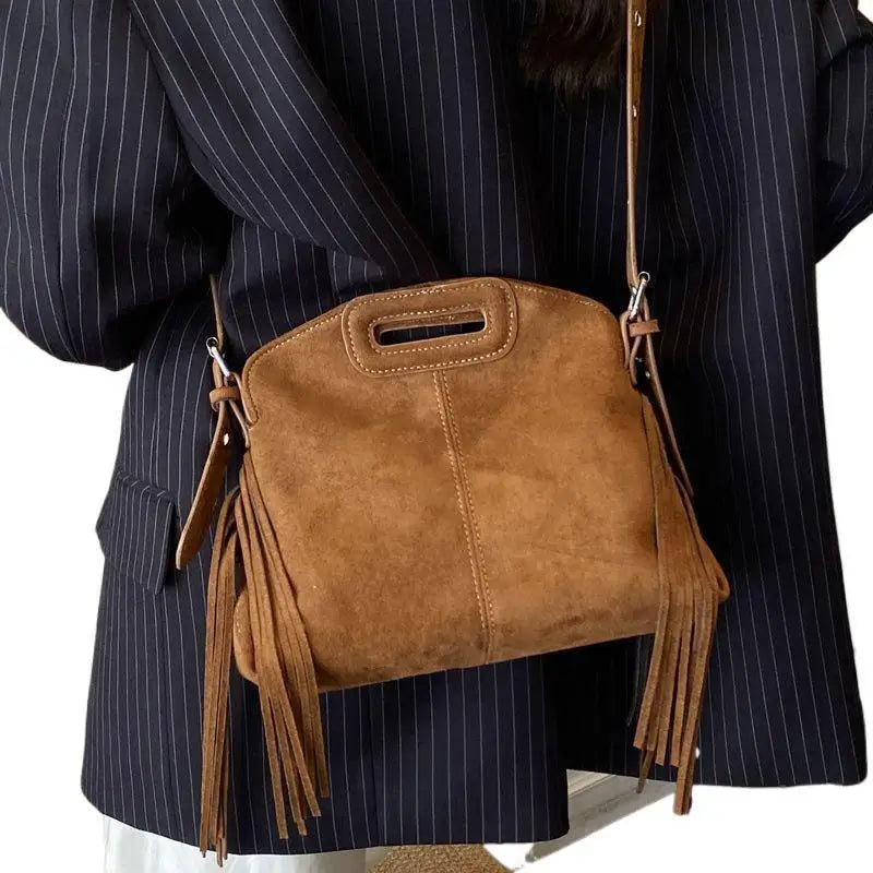 Sac à Main à Franges Daim Vegan - Tess