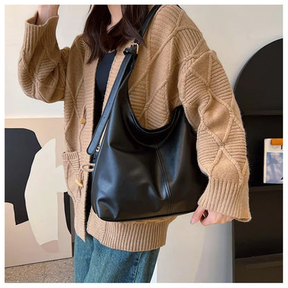 Sac a main fourre tout en cuir femme - Elenya
