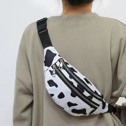 sac banane blanc et noir Suzanne