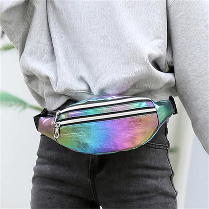 sac banane style holographique Sandrine