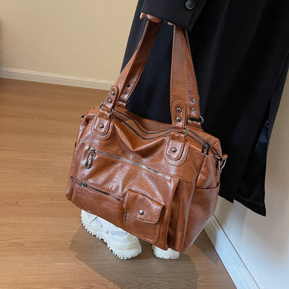 grand sac de cours en bandoulière - Iris