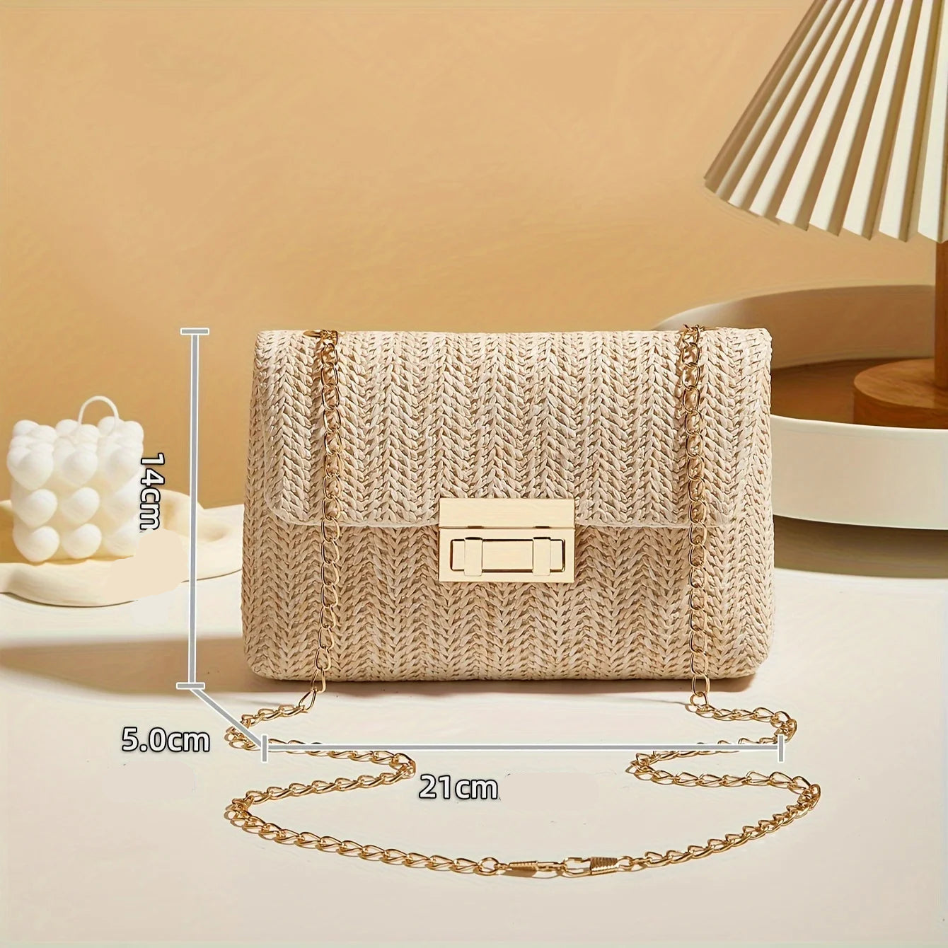 Petit Sac en Paille Bandoulière - Joy