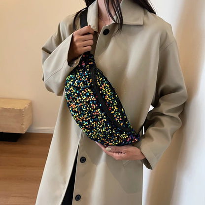 large sequined Amélie fanny pack