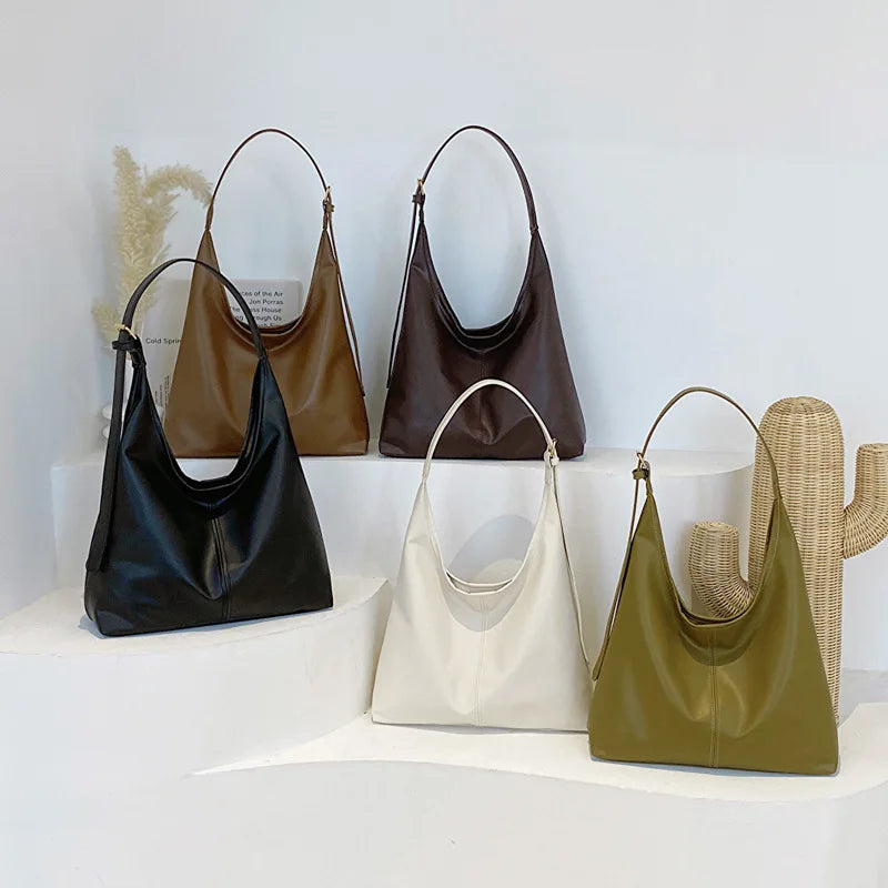 Sac a main fourre tout en cuir femme - Elenya