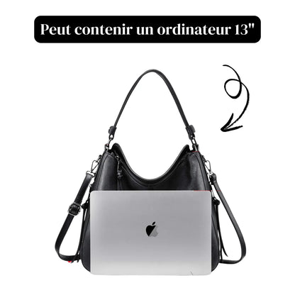 vintage leather effect handbag - Ariella