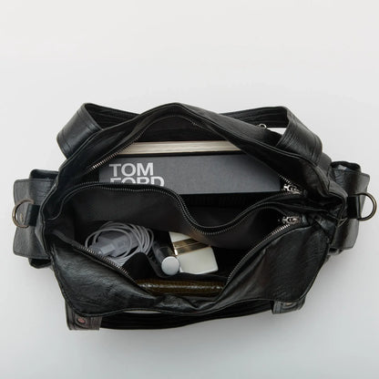 sac à main de cours en bandoulière, fermeture zip - Aliona