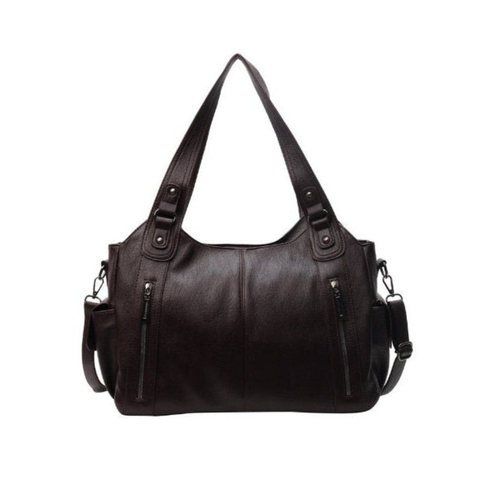 sac à main de cours en bandoulière, fermeture zip - Aliona