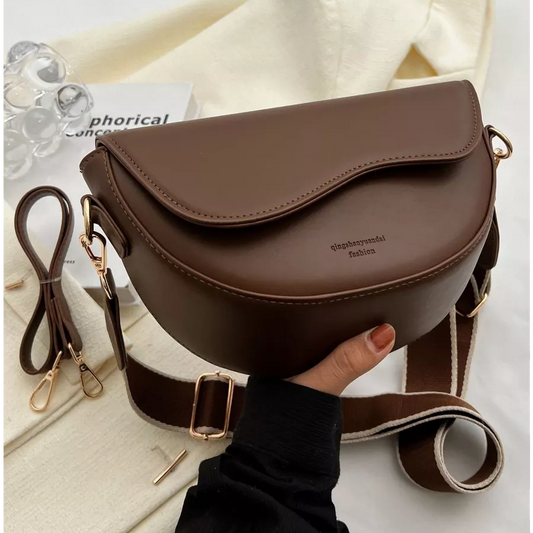 Claire half-moon shoulder bag