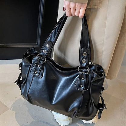 Sac à main de cours effet rétro souple et lisse - Rachel