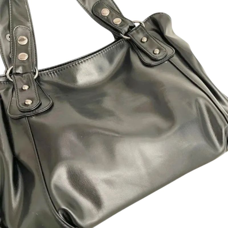 Sac à main de cours effet rétro souple et lisse - Rachel