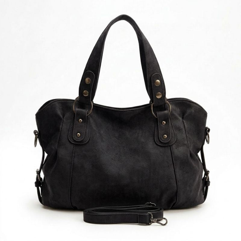 Sac à main de cours effet daim - Rachel Suede