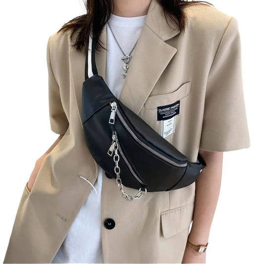 sac banane femme cuir Jade